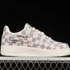 LV X Nike Air Force 1 07 Low Cream Purple Metallic Gold IA9V9G