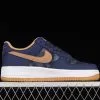 Nike Air Force 1 07 Low Denim Blue Brown White Gold DD1259-400