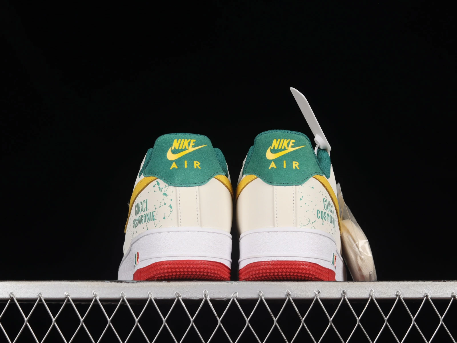 Nike Air Force 1 07 Low Green Gold White Red HX123-002 - Image 3
