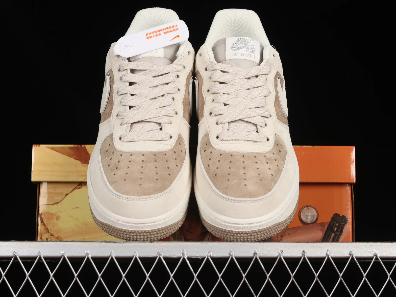 Nike Air Force 1 07 Low Khaki Cream White DQ3966-183 - Image 2