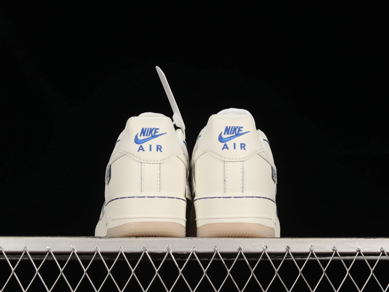 Nike Air Force 1 07 Low White Navy Blue DX1156-001 - Image 3