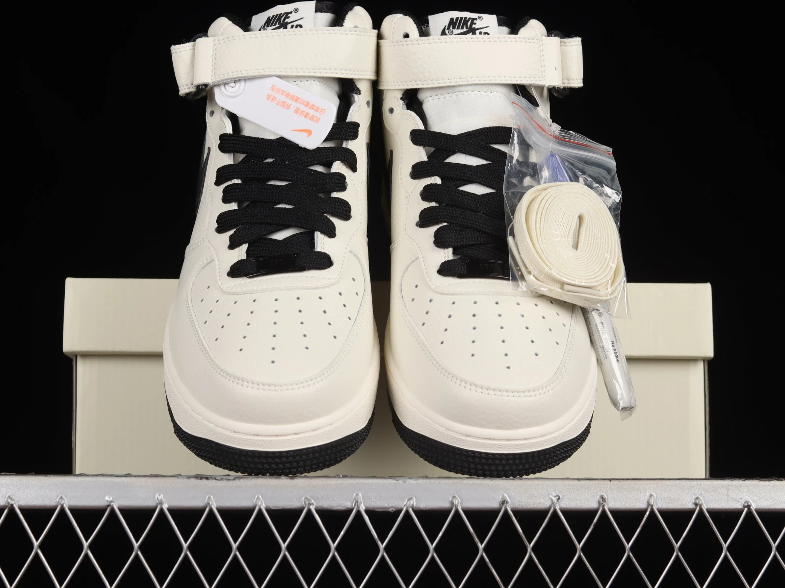 Nike Air Force 1 07 Mid Beige Grey Black PA0920-308 - Image 2