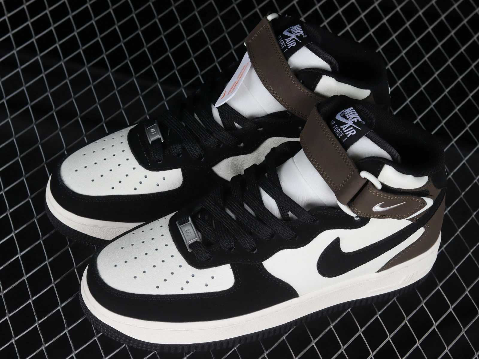 Nike Air Force 1 07 Mid Mocha Black White GH5696-023 - Image 5