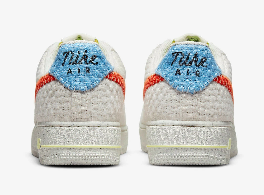 Nike Air Force 1 Hemp White Sail University Blue Orange DV2112-001 - Image 4