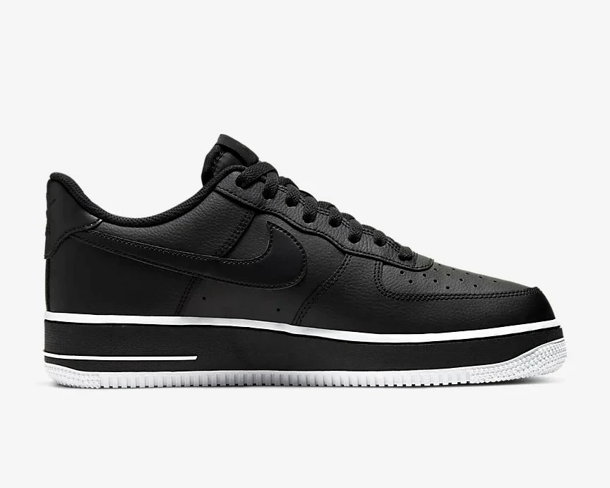 Nike Air Force 1 Low Bold Air Black White Running Shoes CJ1393-001 - Image 2
