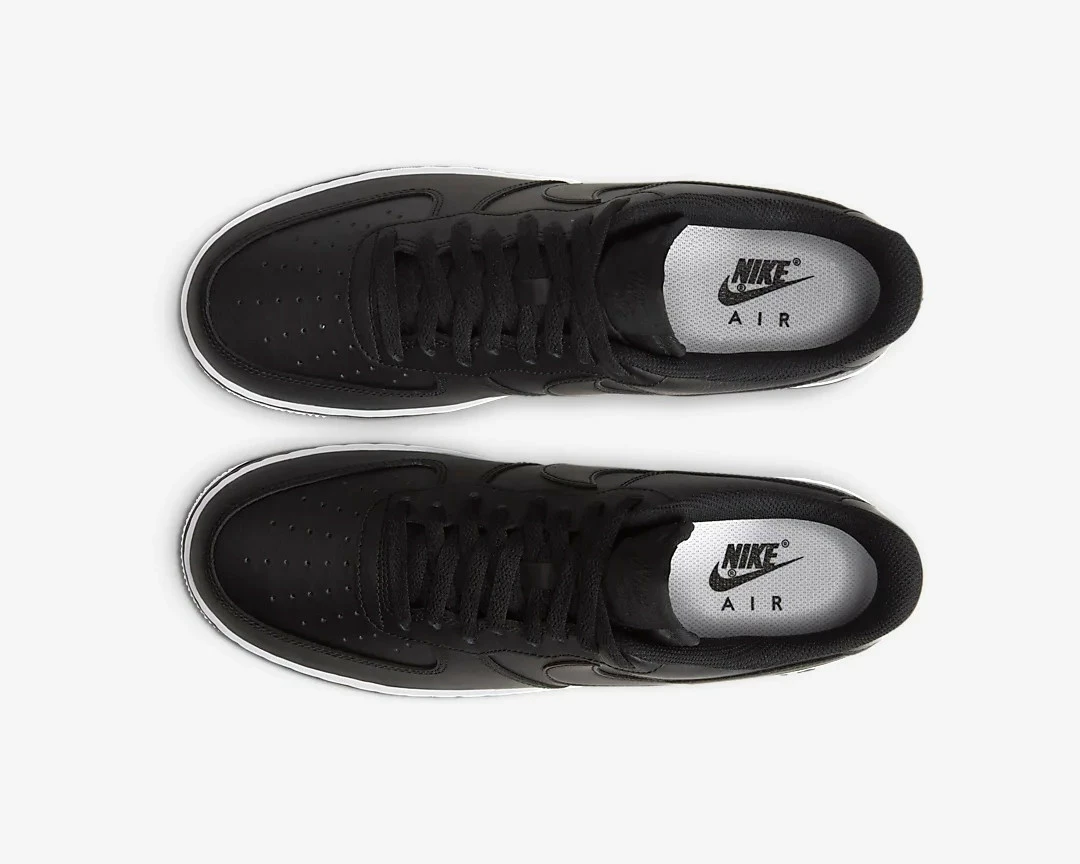 Nike Air Force 1 Low Bold Air Black White Running Shoes CJ1393-001 - Image 3