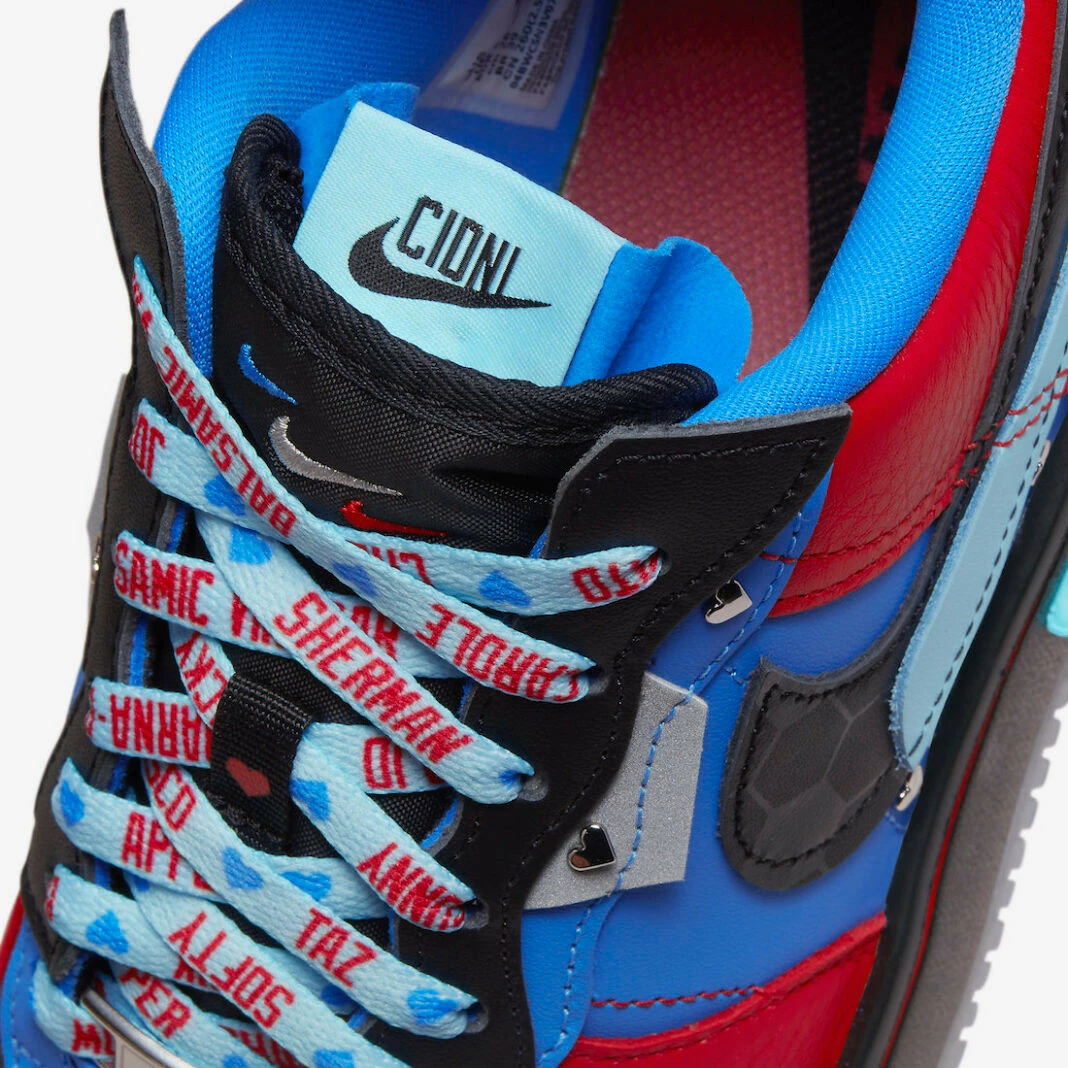 Nike Air Force 1 Low Fontanka Doernbecher Cidni Black Blue Red DR6259-600 - Image 7