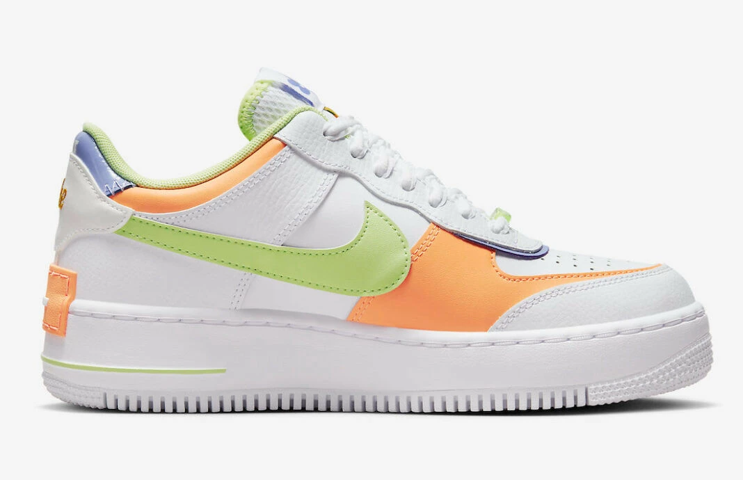 Nike Air Force 1 Low Shadow White Peach Cream Light Liquid Lime DX3718-100 - Image 2