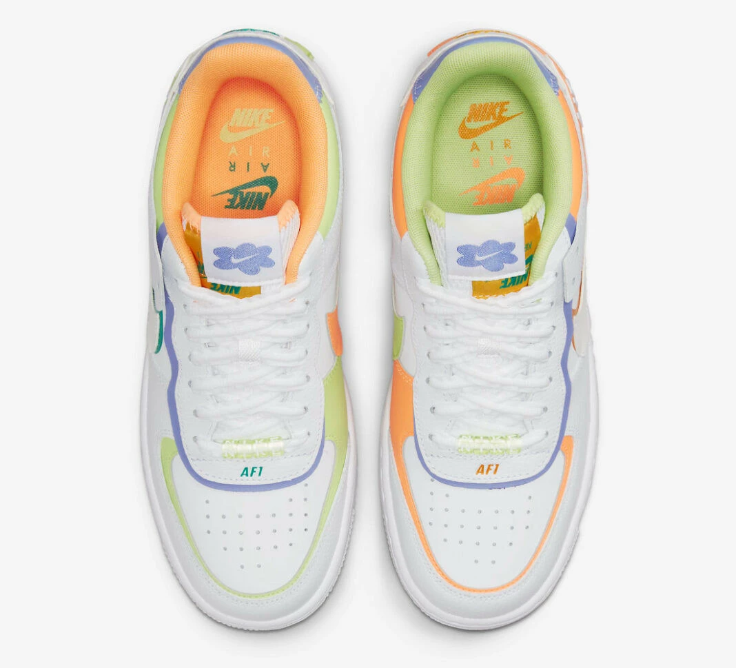 Nike Air Force 1 Low Shadow White Peach Cream Light Liquid Lime DX3718-100 - Image 3