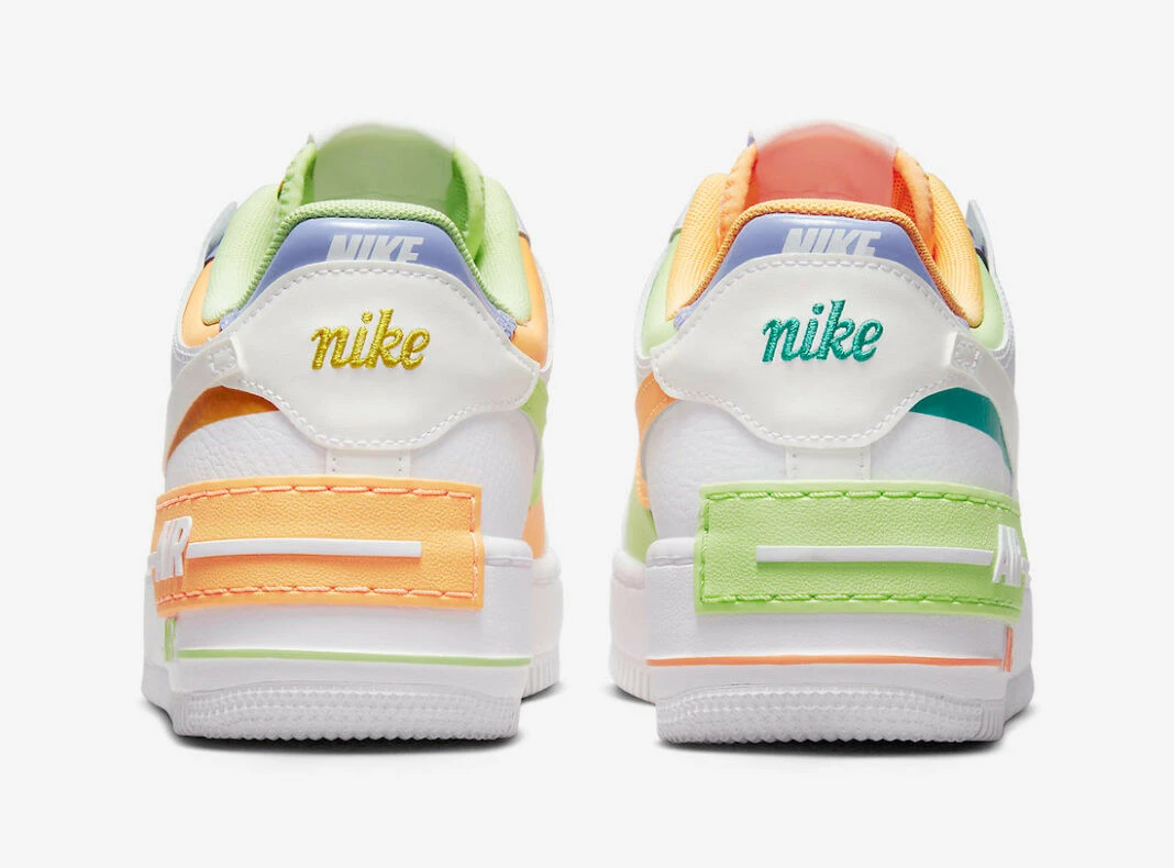 Nike Air Force 1 Low Shadow White Peach Cream Light Liquid Lime DX3718-100 - Image 4