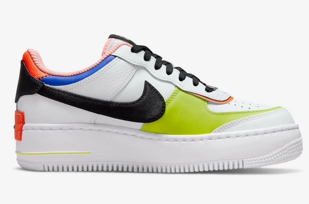 Nike Air Force 1 Low Shadow White Racer Blue Atomic Green DV2186-100 - Image 2