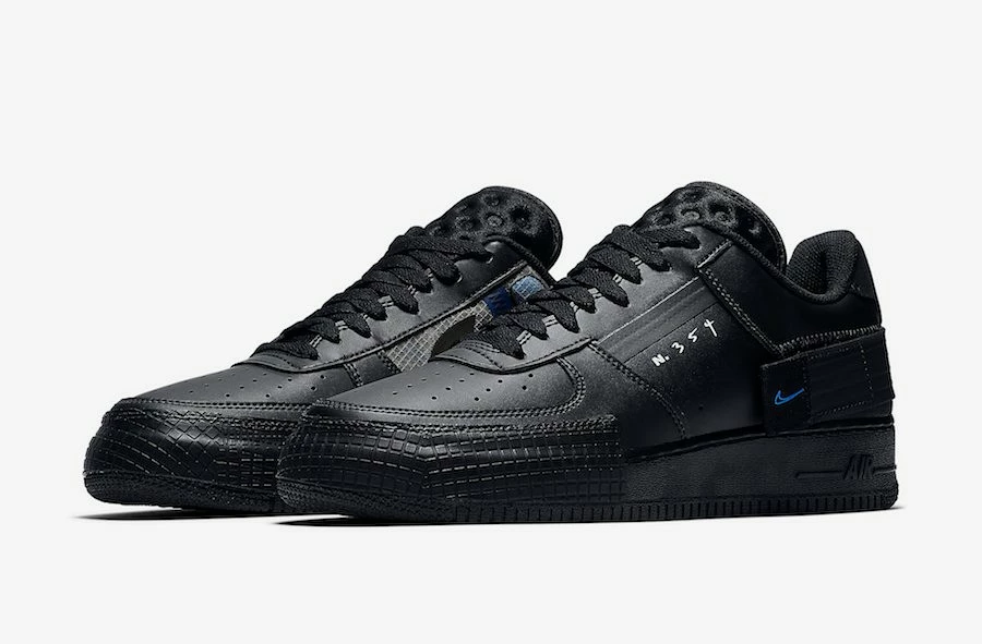 Nike Air Force 1 Low Type Black Photo Blue AT7859-001