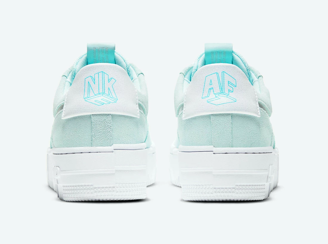 Nike Air Force 1 Pixel Glacier Blue Mint Green White Pure Platinum DH3855-400 - Image 3