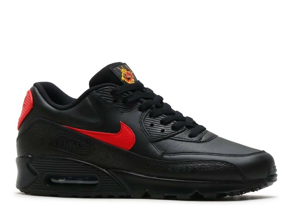 Nike Air Max 90 Chinese New Year University Black Red AO3152-001 - Image 2