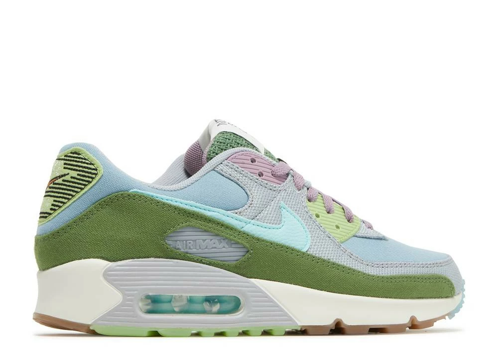 Nike Air Max 90 Se Sun Club Worn Blue Treeline Copa Grey Wolf DM0036-400 - Image 2