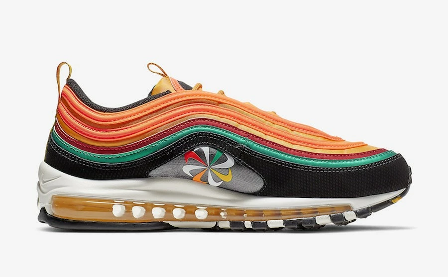 Nike Air Max 97 Sunburst Black University Gold Lucid Green CK9399-001 - Image 2