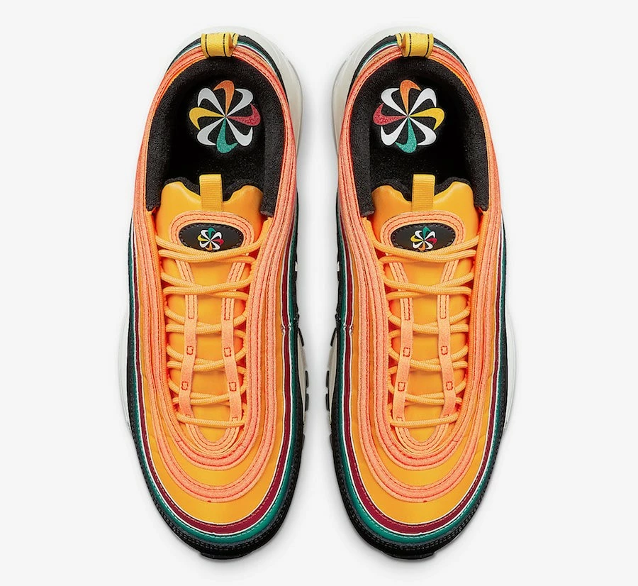 Nike Air Max 97 Sunburst Black University Gold Lucid Green CK9399-001 - Image 3