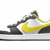 Nike Court Borough Low 2 SE GS White Yellow Strike Iron Grey DO6688-100