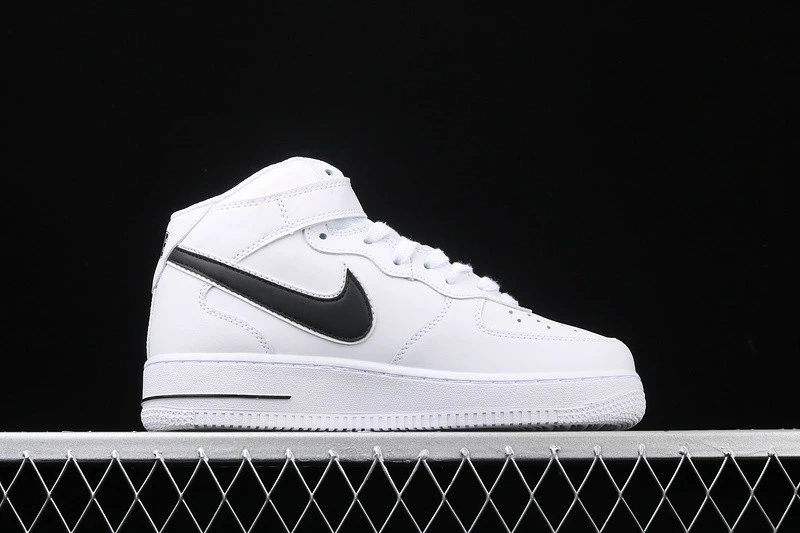 Nike Wmns Air Force 1'07 Mid White Black Footwear Running Shoes AO2424-101